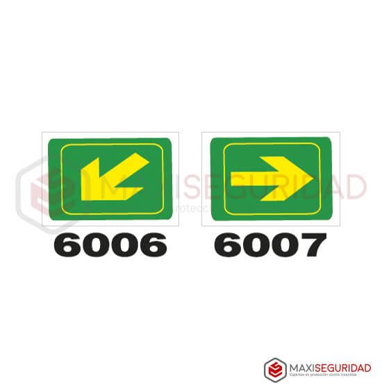 Cartel Adhesiva Fotoluminiscentes 7 x 7