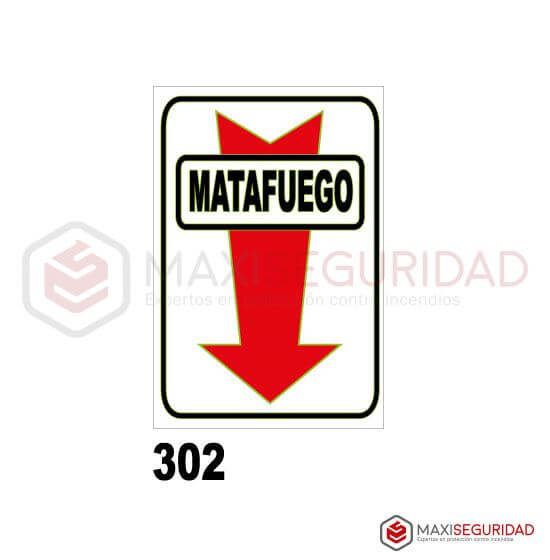 Cartel Incendio Fotoluminiscente 15 x 21