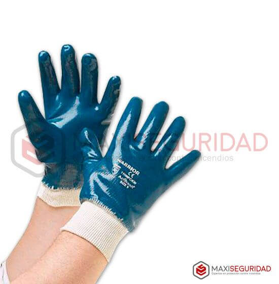 Guante de nitrilo puño elastizado 25 cm azul